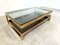 Vintage Two Tier 23kt Coffee Table from Belgo Chrom / Dewulf Selection, 1970s 6