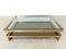 Vintage Two Tier 23kt Coffee Table from Belgo Chrom / Dewulf Selection, 1970s 8