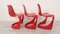 Sillas de comedor modelo 290 en rojo de Steen Ostergaard para Cado. Juego de 6, Imagen 23