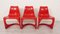 Red Model 290 Dining Chairs by Steen Ostergaard for Cado, Set of 6, Image 17