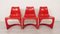 Red Model 290 Dining Chairs by Steen Ostergaard for Cado, Set of 6 1