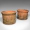 Italian Victorian Decorative Terracotta Jardinieres, 1890s, Set of 2 2