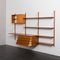Mid-Century Danish Three Bay Teak Wall Unit with Dresser in the style of Poul Cadovius, 1960s 7