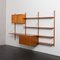 Mid-Century Danish Three Bay Teak Wall Unit with Dresser in the style of Poul Cadovius, 1960s 8