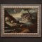 Italienischer Künstler, Landschaft mit Figuren, 1750, Öl auf Leinwand 1