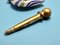 Vintage Blown Glass Canes and Brass Miniature Perfume Bottle, 1930s, Image 6