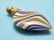 Vintage Blown Glass Canes and Brass Miniature Perfume Bottle, 1930s, Image 3