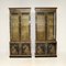 Georgian Style Lacquered Chinoiserie Bookcases, 1970s, Set of 2 2