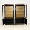 Georgian Style Lacquered Chinoiserie Bookcases, 1970s, Set of 2 3