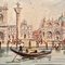 Venecia, 1904, óleo sobre lienzo, enmarcado, Imagen 4