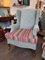 Vintage Blue Armchair, 1940s 10