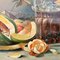 Artiste Biedermeier, Nature Morte Aux Fleurs et Fruits, Début du 19ème Siècle, Peinture à l'Huile, Encadrée 2