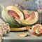 Artiste Biedermeier, Nature Morte Aux Fleurs et Fruits, Début du 19ème Siècle, Peinture à l'Huile, Encadrée 10