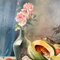 Artiste Biedermeier, Nature Morte Aux Fleurs et Fruits, Début du 19ème Siècle, Peinture à l'Huile, Encadrée 8