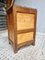 Art Deco Bedside Table or Hallway Cupboard in Oak with Marble Top, 1930s, Image 7