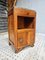 Art Deco Bedside Table or Hallway Cupboard in Oak with Marble Top, 1930s, Image 1