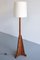 Lámpara de pie Art Déco de roble y ébano de Macassar de Cor Alons, Países Bajos, años 30, Imagen 1