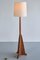 Art Deco Floor Lamp in Oak and Macassar Ebony by Cor Alons, Netherlands, 1930s 4