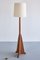 Lámpara de pie Art Déco de roble y ébano de Macassar de Cor Alons, Países Bajos, años 30, Imagen 3