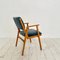 Mid-Century Armchair in Beech & Velvet, 1950s 5