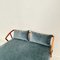 Mid-Century Daybed / Bed in Beech and Velvet, 1950s, Image 8