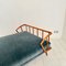 Mid-Century Daybed / Bed in Beech and Velvet, 1950s 5