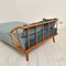 Mid-Century Daybed / Bed in Beech and Velvet, 1950s, Image 6