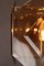 Lámpara de techo alemana de latón y vidrio ahumado atribuida a Sische Leuchten, 1980e, Imagen 4