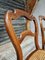 Antike Esszimmerstühle aus Nussholz mit Gurtband, 1890er, 4 . Set 9
