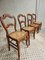 Antique Dining Chairs in Walnut with Webbing, 1890s, Set of 4 6
