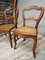 Antique Dining Chairs in Walnut with Webbing, 1890s, Set of 4, Image 8