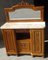 Art Nouveau Buffet in Walnut and Marble with Mirror, 1950s, Image 1