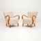 Swedish Art Deco Elm Armchairs, 1920s, Set of 2 1