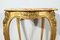 Kleiner Louis XV Tisch aus Vergoldetem Holz, Ende 19. Jh. 25