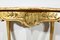 Tavolo piccolo Luigi XV di fine XIX secolo in legno dorato, Immagine 13