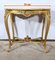 Kleiner Louis XV Tisch aus Vergoldetem Holz, Ende 19. Jh. 28