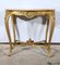 Kleiner Louis XV Tisch aus Vergoldetem Holz, Ende 19. Jh. 11