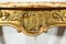 Kleiner Louis XV Tisch aus Vergoldetem Holz, Ende 19. Jh. 23