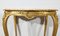 Kleiner Louis XV Tisch aus Vergoldetem Holz, Ende 19. Jh. 12