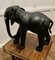 Maquette d'Éléphant Taureau Arts and Crafts en Cuir, 1930s 11