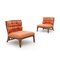 Rattan Armchairs with Cushions, 1970s, Set of 2 2