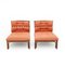 Rattan Armchairs with Cushions, 1970s, Set of 2, Image 3