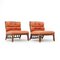 Rattan Armchairs with Cushions, 1970s, Set of 2 4
