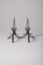 Wrought Iron Andirons by Raymond Subes, Set of 2 4