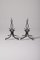 Wrought Iron Andirons by Raymond Subes, Set of 2 2