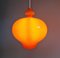 Vintage Scandinavian Suspensions in Orange Opaline by Hans-Agne Jakobsson, 1960s, Set of 3 8