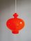 Suspensions Vintage Scandinaves en Opaline Orange par Hans-Agne Jakobsson, 1960s, Set de 3 21