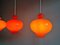 Suspensions Vintage Scandinaves en Opaline Orange par Hans-Agne Jakobsson, 1960s, Set de 3 7