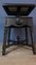 Antique Stool in Oak with Raffia Seat and Cast Iron Frame, 1890s 14