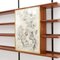 Bücherregal mit Malerei von Aligi Sassu & Osvaldo Borsani für Tecno, 1950er 10